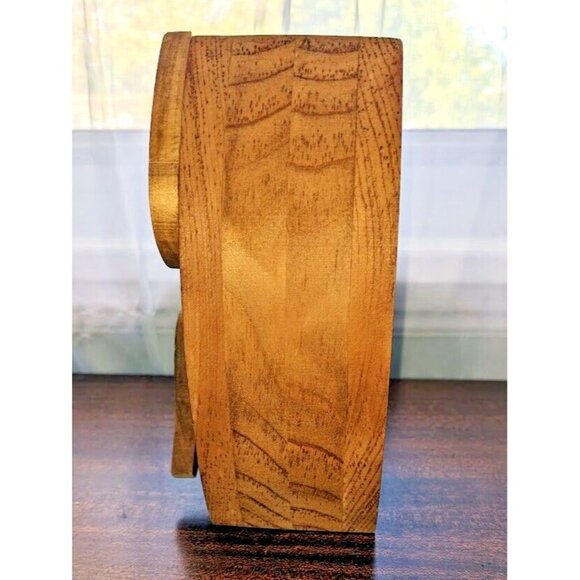 Wood Money Piggy Bank Owl Shaped Savings 7" Coin Jar Box Saver Great For Kids! - Picture 4 of 7